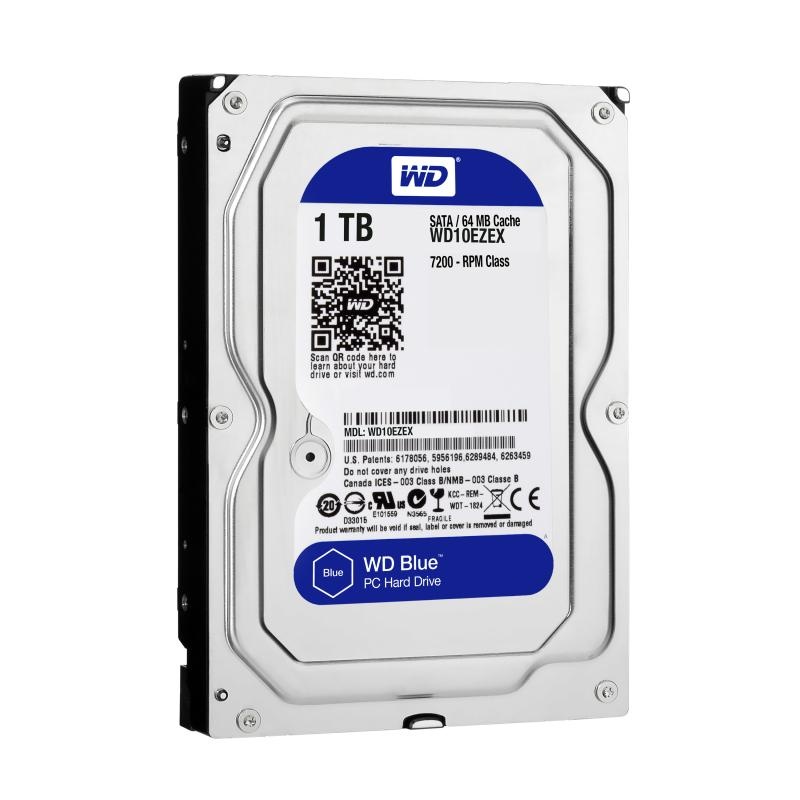 HDD WD Blue 1TB SATA-III 7200rpm 64mb - 2 | YEO