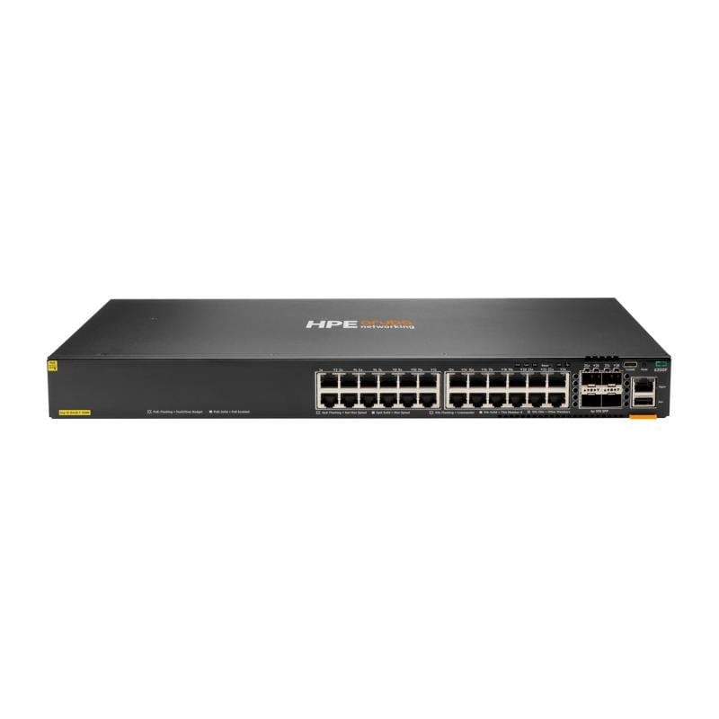 HPE Aruba Networking CX 6200F 24G Class4 PoE 4SFP+ 370W Switch - 1 | YEO