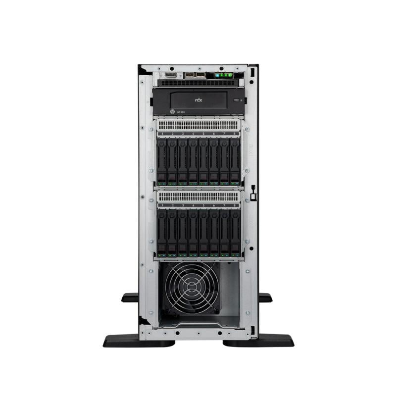 HPE ProLiant ML110 Gen11 4510 12-core 1P 64GB-R MR408i-o 8SFF 2x480GB SSD 2x1000W RPS EU Server - 1 | YEO