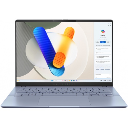 Laptop ASUS Vivobook S 14 OLED, S5406SA-QD106X, 14.0-inch, WUXGA (1920 x 1200) OLED 16:10 aspect ratio, Intel® Core™ Ultra 7 Processor 256V 16GB 1.8 GHz (12MB Cache, up to 4.8 GHz, 8 cores, 8 Threads); Intel® AI Boost NPU up to 47, Intel® Arc™ Graphics,