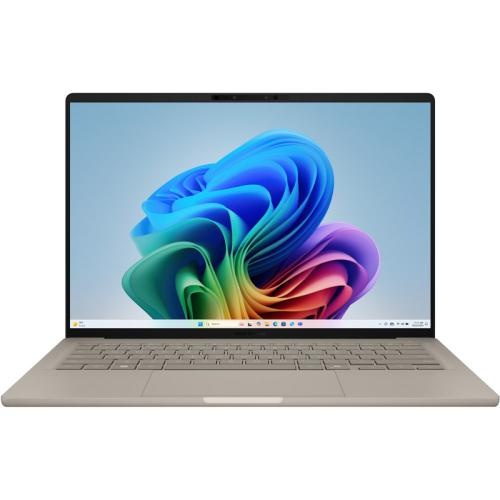 Laptop ASUS Zenbook 14, UX3407RA-QD024X, 14.0-inch, WUXGA (1920 x 1200) OLED 16:10 aspect ratio, Snapdragon® X Elite X1E 78 100 Processor 3.4GHz (42MB Cache, up to 3.4GHz, 12 cores, 12 Threads)n Qualcomm® Hexagon™ NPU up to 45TOPS, 32GB LPDDR5X on