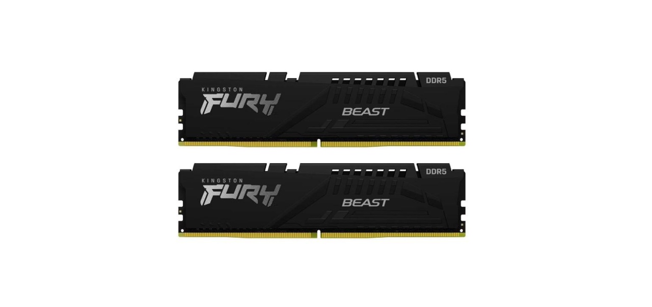 Memorie RAM Kingston, DIMM, DDR5, 16GB, 6000MHz, CL36, 1.35V, FURY Beast, Kit of 2 - 1 | YEO