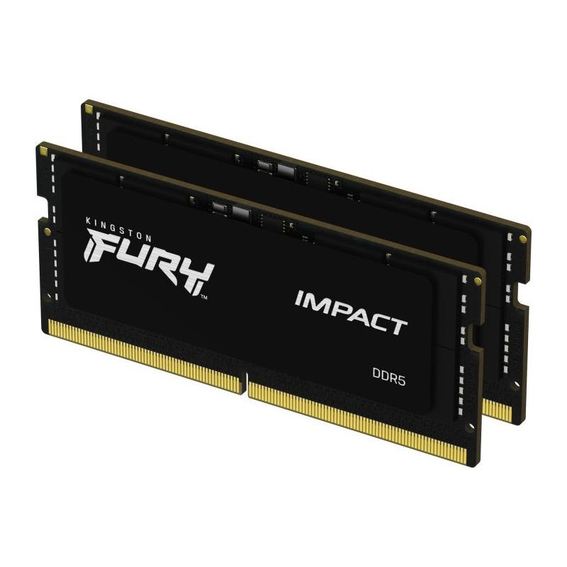 Memorie RAM Kingston Fury Impact, SODIMM, DDR5, 32GB, CL38, 4800MHz