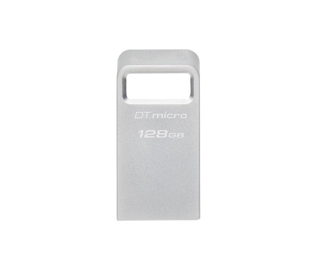 Memorie USB Flash Drive Kingston 128GB Data Traveler Micro, USB 3.2 Gen1, Metalic