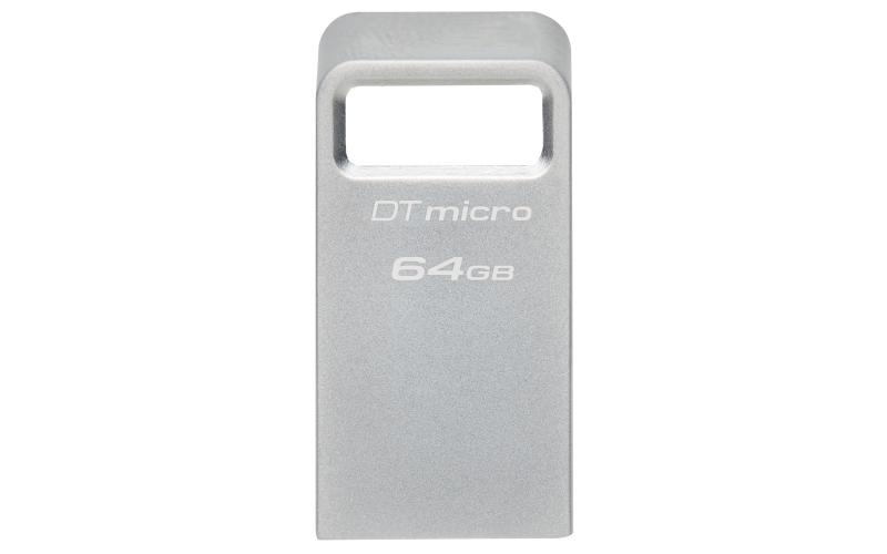 Memorie USB Flash Drive Kingston 64GB Data Traveler Micro, USB 3.2 Gen1, Metalic - 3 | YEO