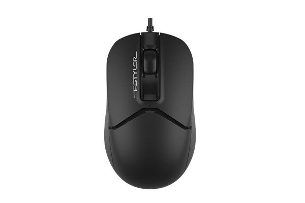 Mouse A4tech FM12 Black, cu fir, negru