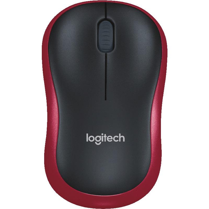 Mouse Logitech M185 Wireless, 1000 DPI, rosu - 1 | YEO