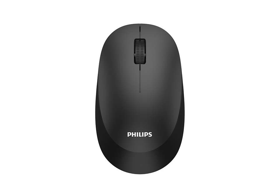 Mouse Philips SPK7307BL, wireless 2.4GHz, optic, 1600 DPI, negru - 1 | YEO