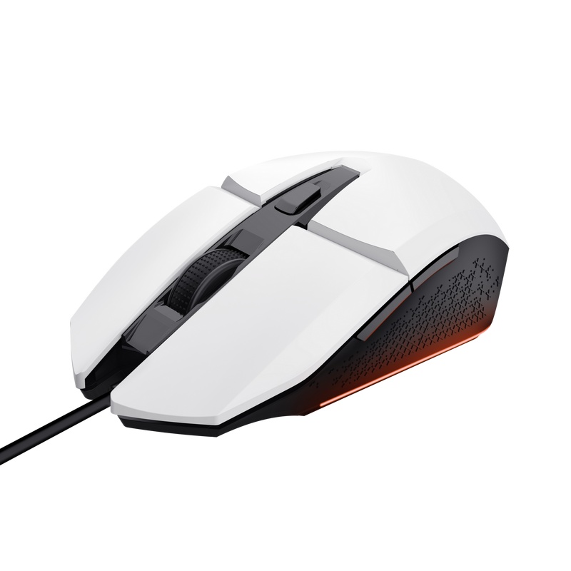 Mouse Trust GXT110W Felox cu fir, rezolutie maxima 6400 DPI, alb - 2 | YEO