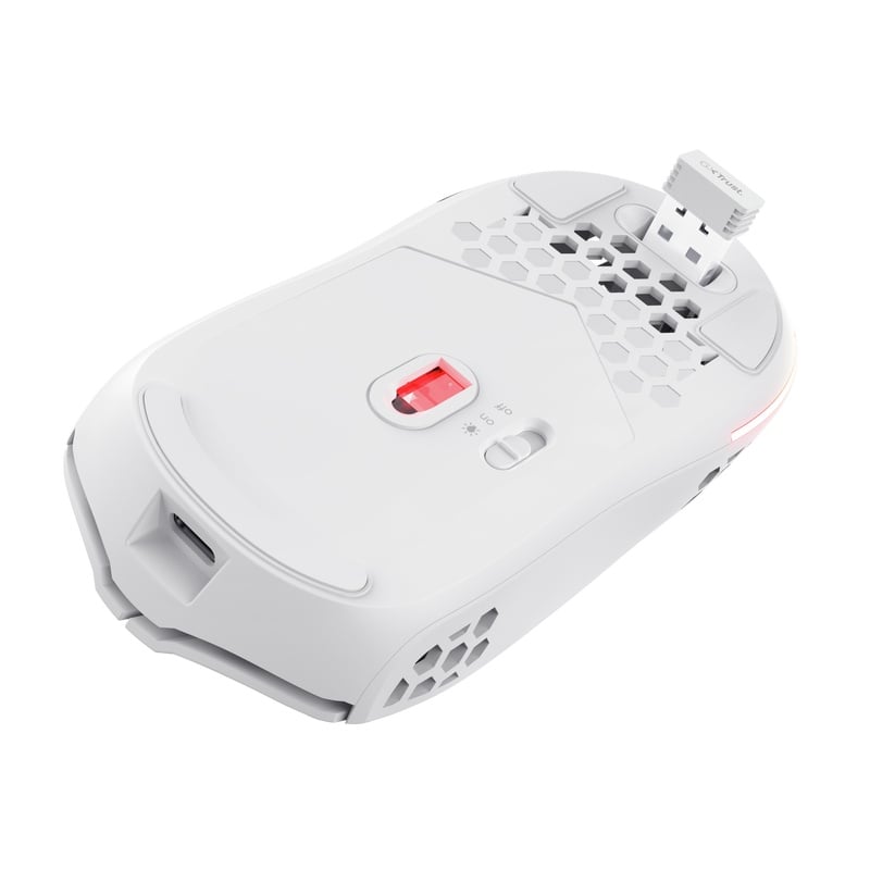 Mouse wireless Trust GXT 929W Helox, rezolutie maxima 4800 DPI, 6 butoane, alb - 2 | YEO