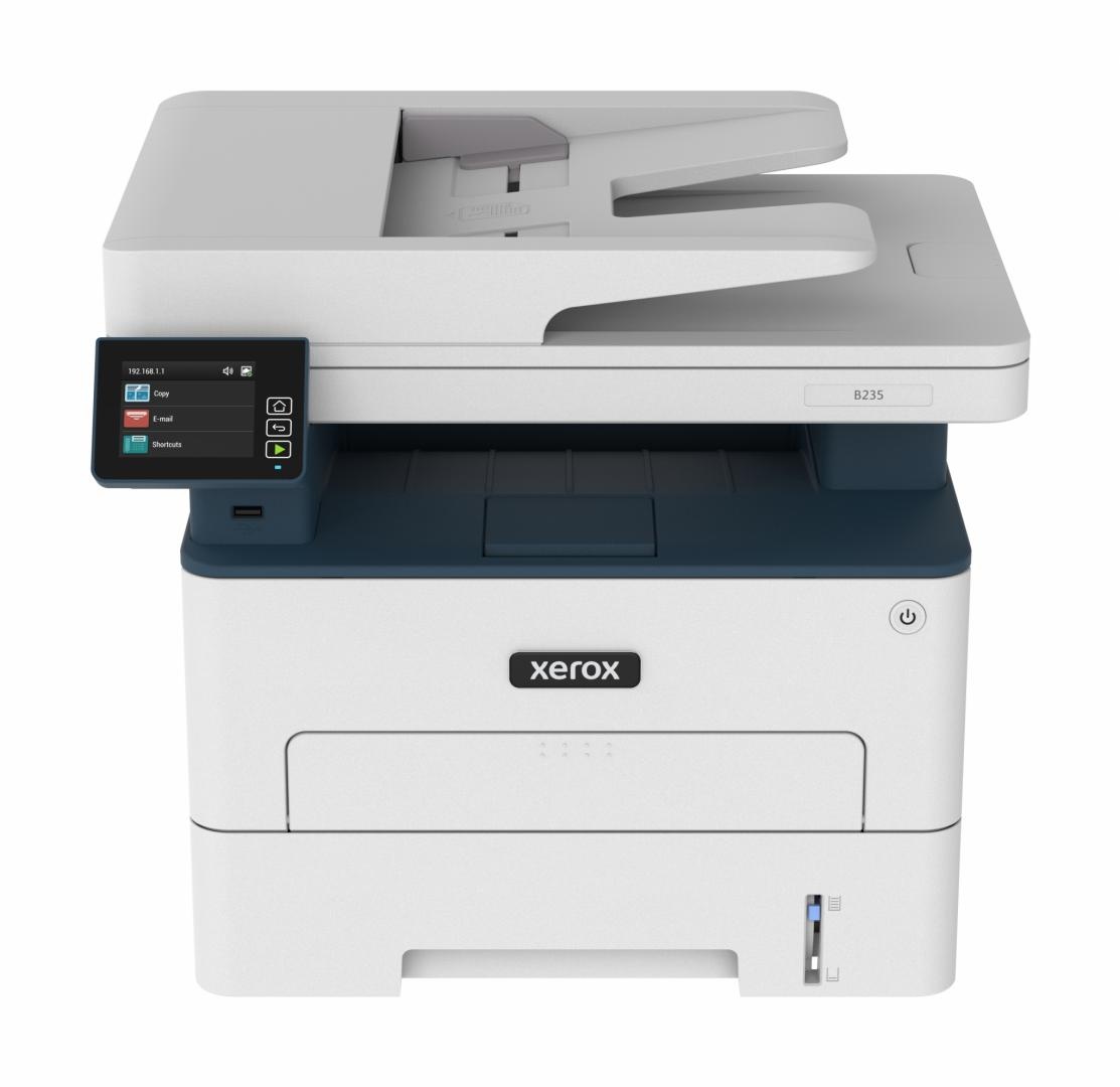 Multifunctional lase mono Xerox B235V_DNI Imprimare/Copiere/Scanare/Fax, Dimensiune A4, Viteza 34 ppm, Rezolutie:Copiere: Până la 600 x 600 dpi, Imprimare: 600 x 600 dpi, calitate imagine 1200, Procesor:1 GHz Dual Core, Memorie:512 MB, Limbaj imprimre