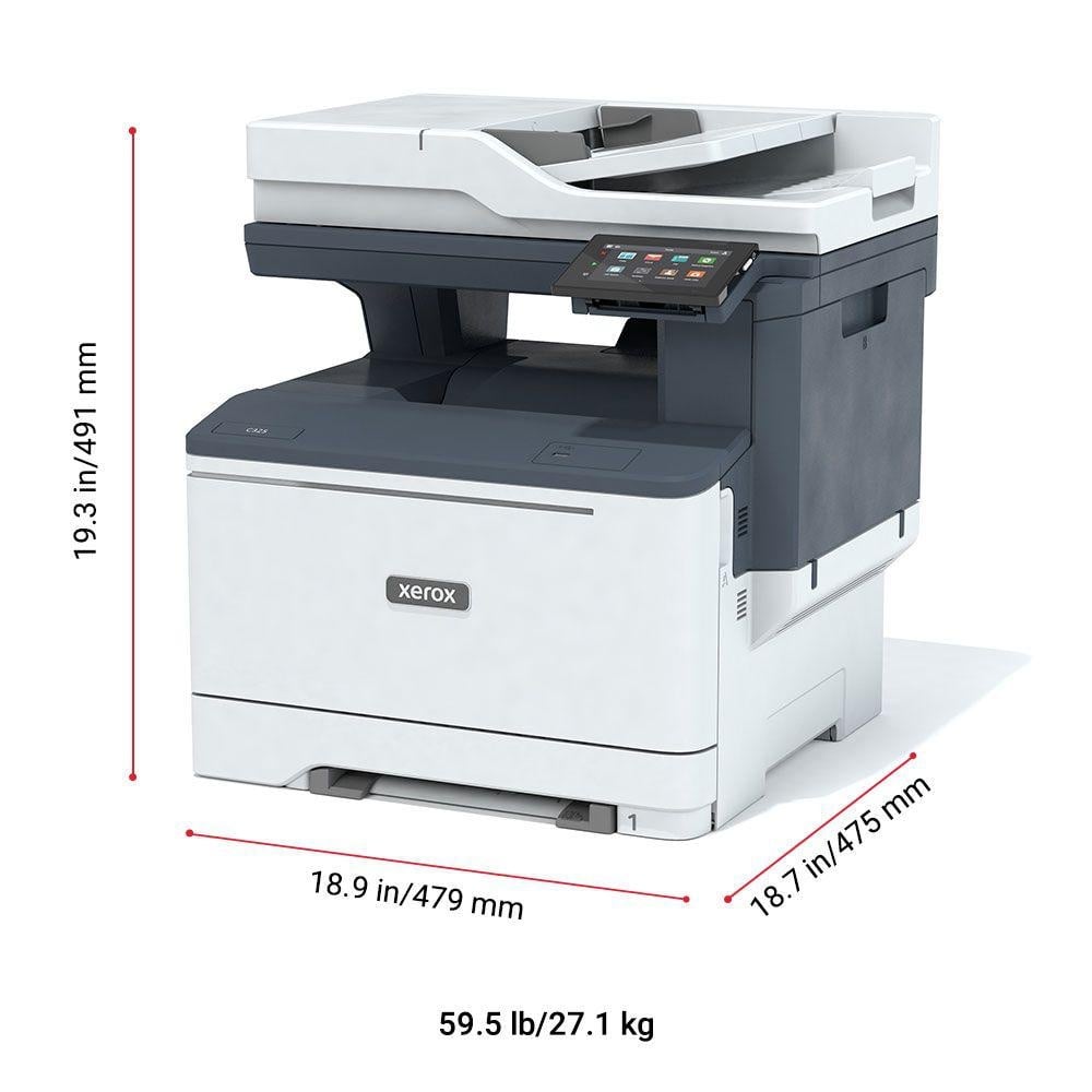 Multifunctional laser color Xerox C325V_DNI, dimensiune A4 (Printare,Copiere, Scanare, Fax), Dimensiune: A4, Viteza Până la 35 ppm color/alb-negru Letter/Până la 33 ppm color/alb-negru A4, Rezolutie Tipărire: 1200 x 1200 dpi, calitate culoare de 4800, - 3 | YEO