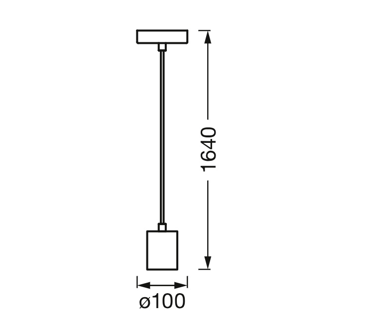 Pendul Ledvance Vintage 1906 Round Cromat, E27, max. 15W LED, Metal, IP20, Ø100mm, cablu 1.5m, bec neinclus - 1 | YEO