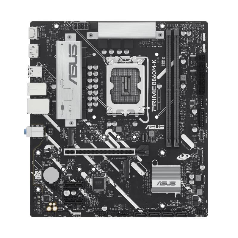 Placa de Baza ASUS PRIME B860M-K LGA1851, 2x DDR5, 1x DP 1x HDMI, 1x PCIE 4.0 x16 2x PCIE 4.0 x1, 2x M.2, 4x SATA 6GB/s, mATX - 1 | YEO