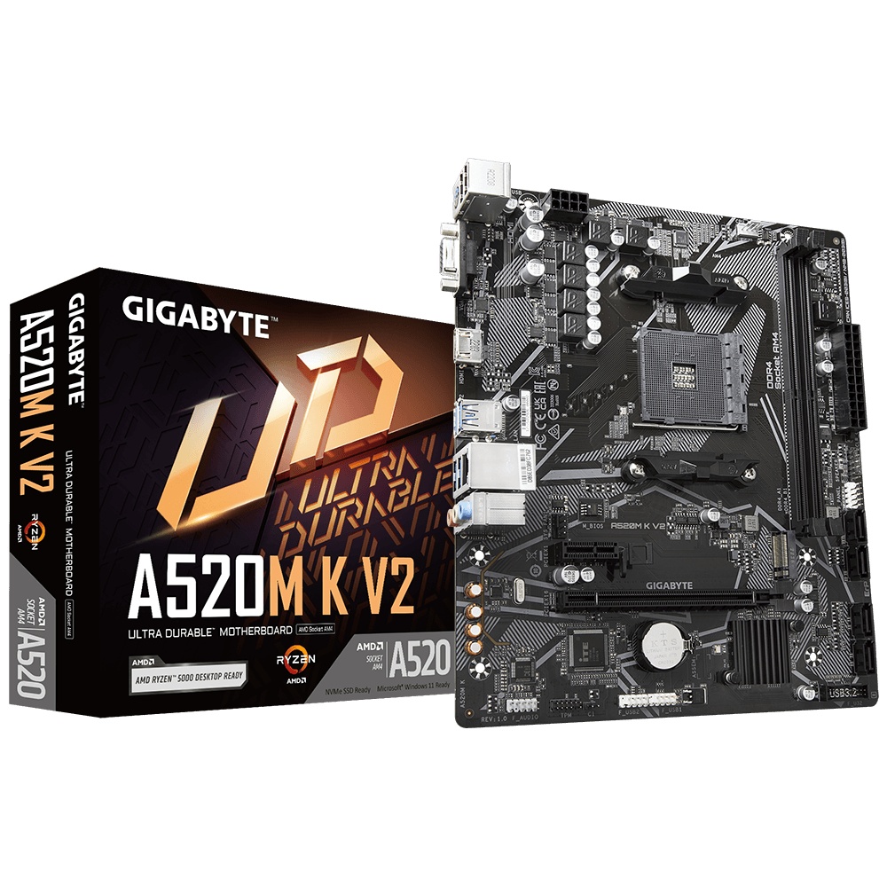 Placa de baza Gigabyte A520M K V2 AM4