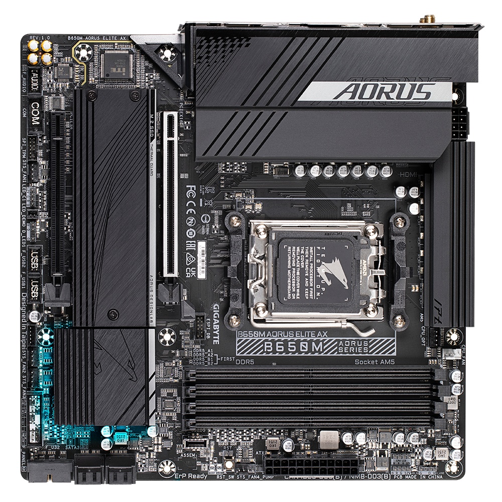 Placa de baza Gigabyte B650M AORUS ELITE AX AM5 - 2 | YEO