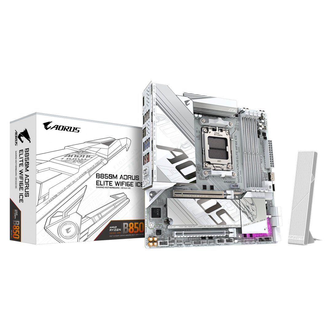 Placa de Baza GIGABYTE B850M AORUS ELITE WIFI6E ICE AM5