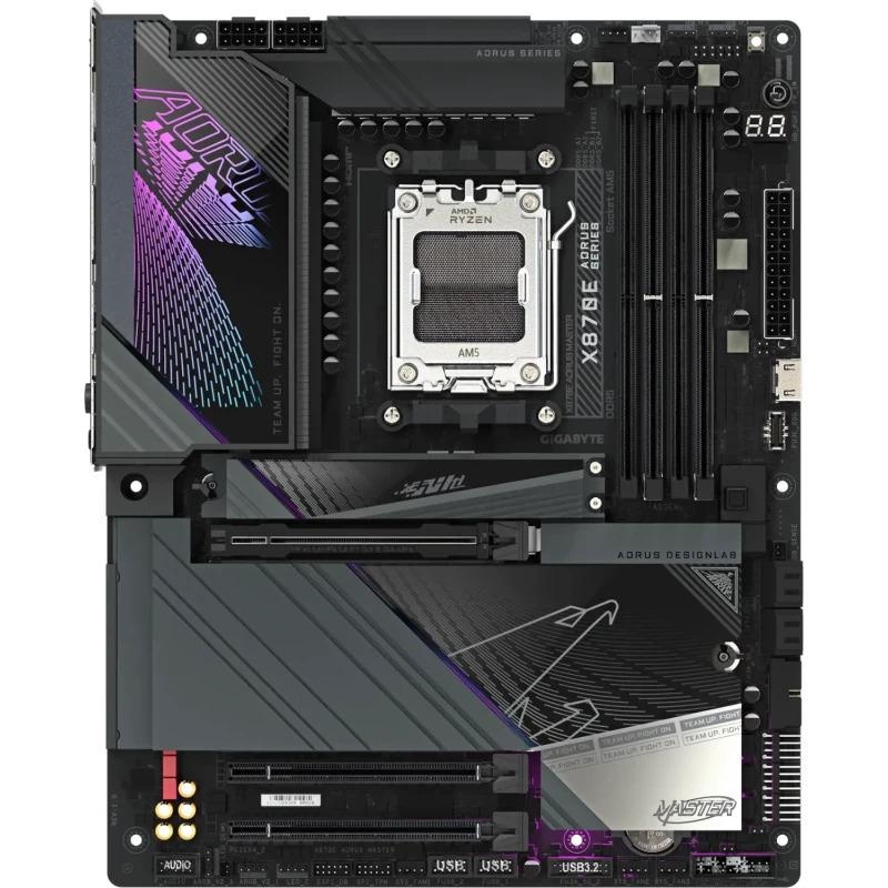 Placă de bază GIGABYTE X870E AORUS MASTER AM5 – Performanță de vârf pentru procesoarele AMD Ryzen 9000, suport DDR5 până la 8600MHz, PCIe 5.0, Wi-Fi 7 și USB4 - 1 | YEO