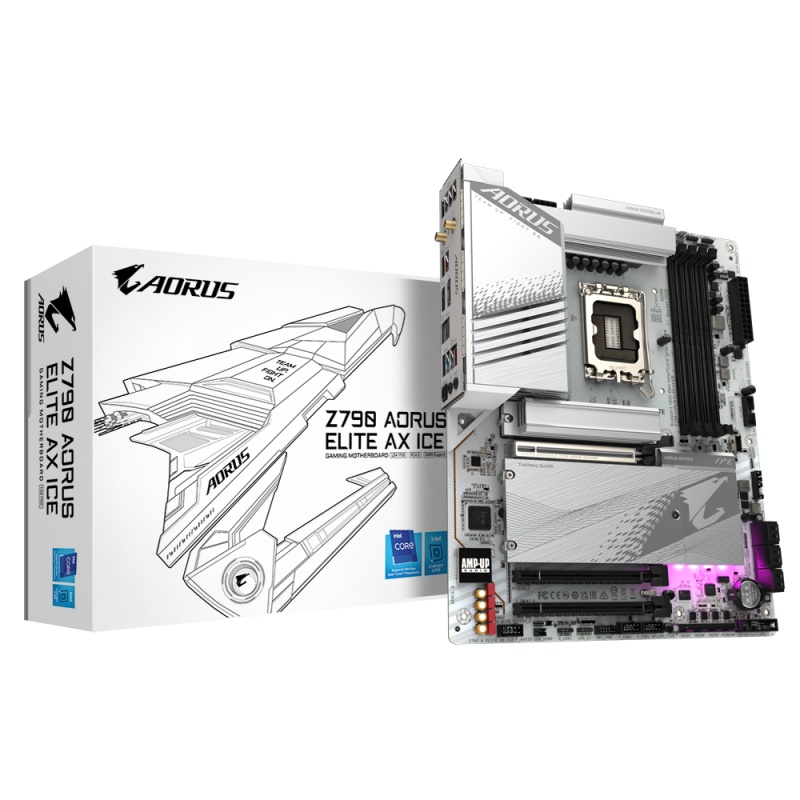 Placa de baza GIGABYTE Z790 AORUS ELITE AX ICE LGA1700 - 2 | YEO