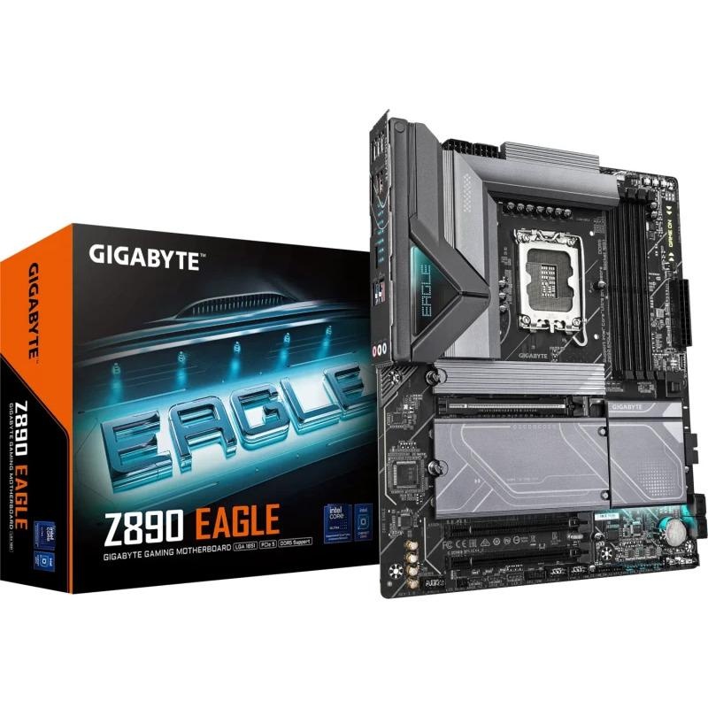 Placa de bază GIGABYTE Z890 EAGLE LGA1851 – Performanță de top cu suport DDR5 și PCIe 5.0