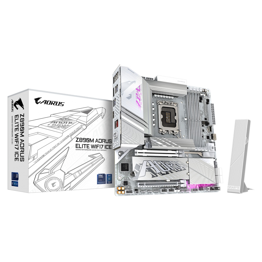 Placa de Baza GIGABYTE Z890M AORUS ELITE WIFI7 ICE LGA1851