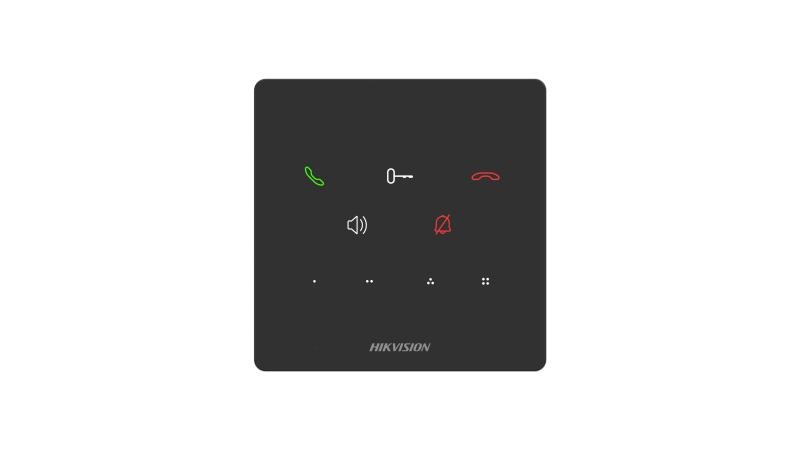 Post interior interfon audio Hikvision DS-KH6000-E1, 9 butoane, microfon inclus, difuzor inclus, interfata: 1 RJ-45 100 Mbps, alimentare:IEEE802.3af, Standard PoE,12 VDC, temperatura de functionare: -10 °C to 50 °C