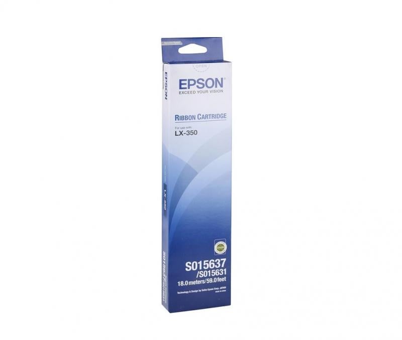 Ribbon Epson S015637, negru, pentru Epson FX-80, FX-80+, FX-800, FX-85, FX-850, FX-870, FX-880, FX-880-FDW, FX-880+, LX-300, LX-300+, LX-300+II, LX-400, LX-800, LX-810, LX-850, LX-860, MX-80, MX-82, RX-80