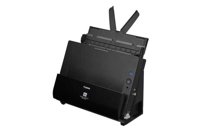 Scanner Canon DRC225II, dimensiune A4, tip sheetfed, viteza de scanare 25ppm alb-negru si color,50IPM, Duplex, rezolutie optica 600dpi, senzor CIS, software inclus: ISIS /TWAIN Driver (Windows 2000/XP Pro/XP Home/Vista/7/8/10), CaptureOnTouch, Nuance