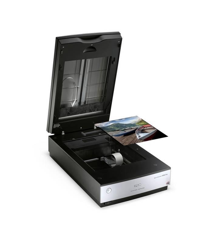 Scanner Epson Perfection V850 Pro Perfection, dimensiune A4, tip flatbed, viteza scanare: 15s/pagina color, rezolutie optica 6400x9600dpi, senzor CCD, scanare film foto, software : Epson Copy Utility, Epson Event Manager, Epson Scan, LaserSoft Imaging - 1 | YEO