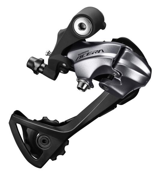 SCHIMBATOR SPATE SHIMANO ACERA RD-T3000-SGS, 9 VIT., ARGINTIU