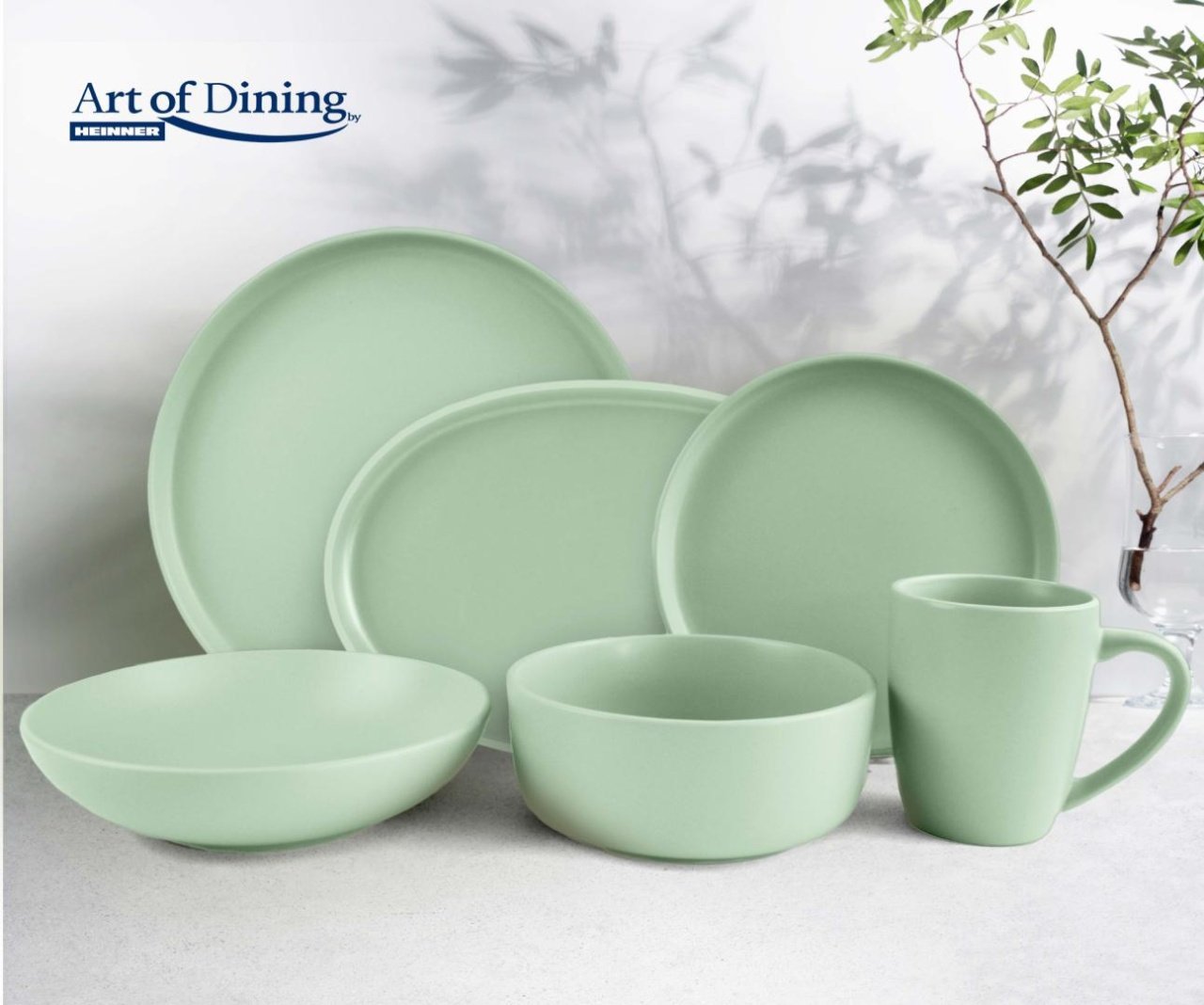 SET 5 BOLURI CEREALE CERAMICA 16 CM, YVONNE, ART OF DINING BY HEINNER - 3 | YEO