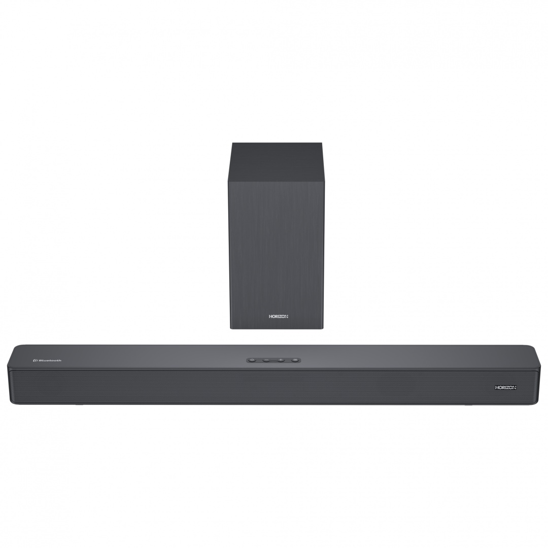 SOUNDBAR HORIZON HAV-S2630W / System 2.1 / Max Audio Power 110W (30W x2 + 50W) / Wireless Subwoofer / Digital Optical / AUX (3.5mm) / HDMI-ARC (CEC) / BT 5.4 / USB Playback / DOT-Matrix Display / Remote + Button Keys / Impedance: 4Ω x2 + 4Ω / Signal to - 1 | YEO