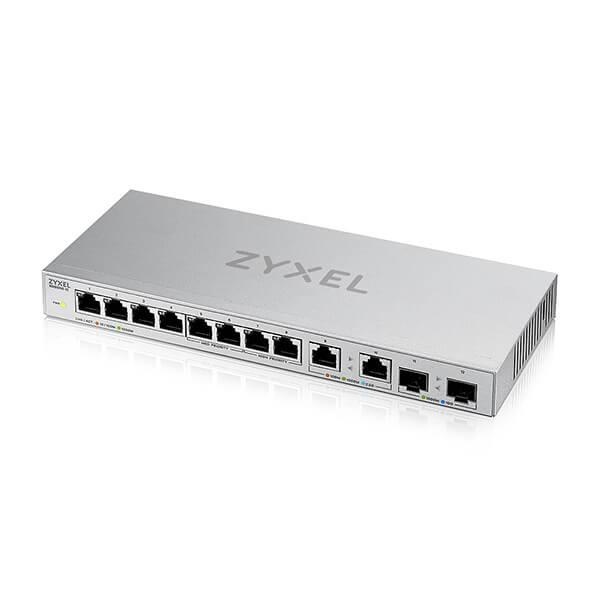 Switch de rețea Zyxel XGS1010-12-ZZ0102F cu 12 porturi Gigabit, 2 porturi 2.5G și 2 porturi SFP+ 10G – Conectivitate multi-gigabit neadministrată pentru acasă și birou - 1 | YEO