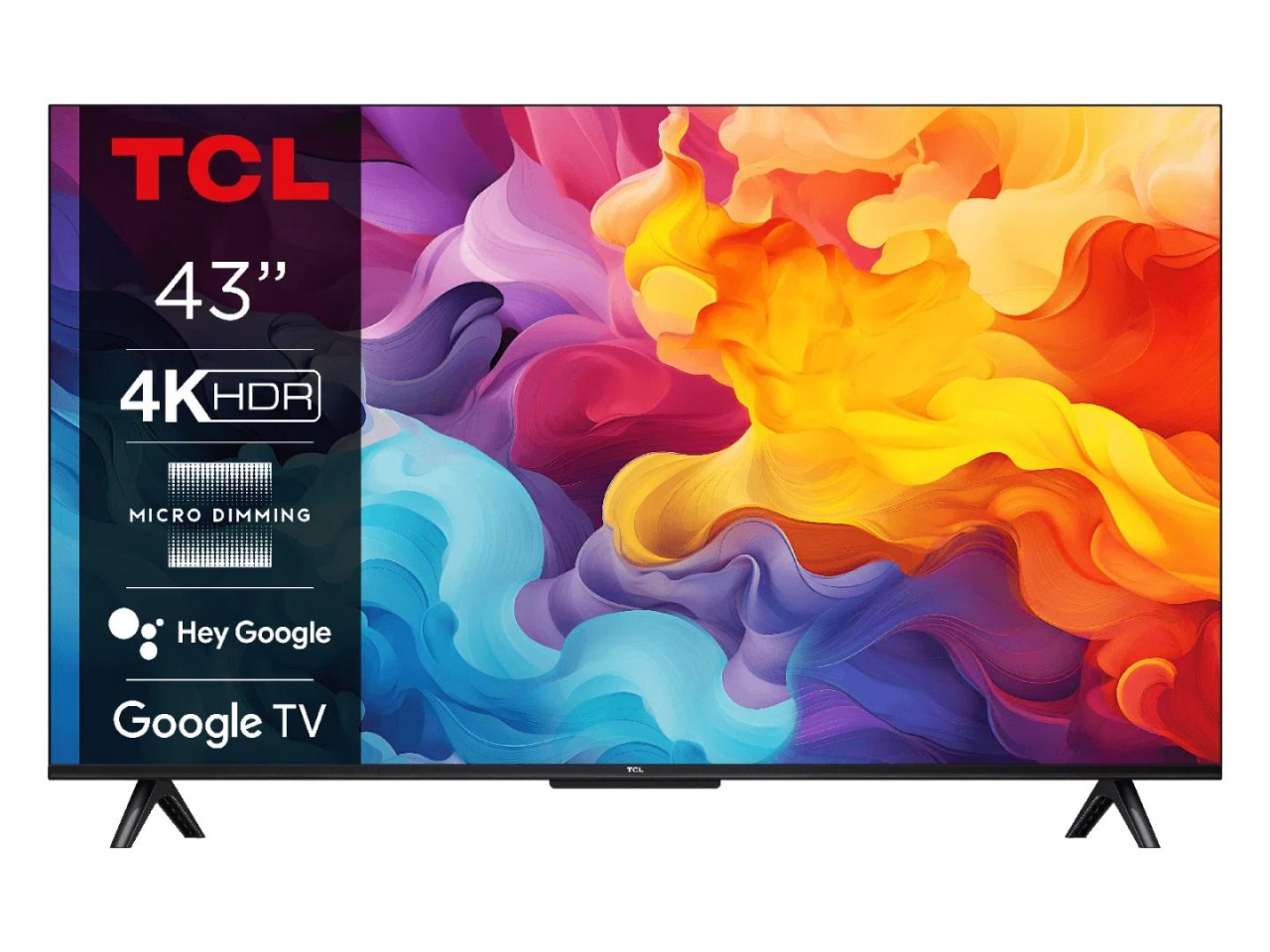 Televizor TCL LED 43V6B, 108 cm, Smart Google TV, 4K Ultra HD, Clasa F - 1 | YEO