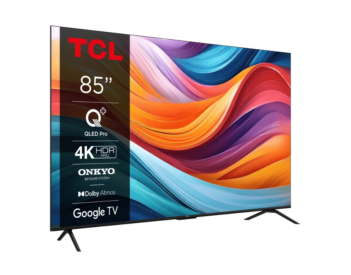 Televizor TCL QLED 85T7B, 214 cm, Smart Google TV, 4K Ultra HD, Clasa F - 1 | YEO