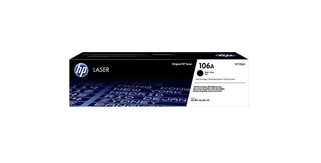 Toner HP W1106A, black, 1k, HP Laser 107a, HP Laser 107w , HP Laser MFP 135a, HP Laser MFP 135w, HP Laser MFP 137fnw.