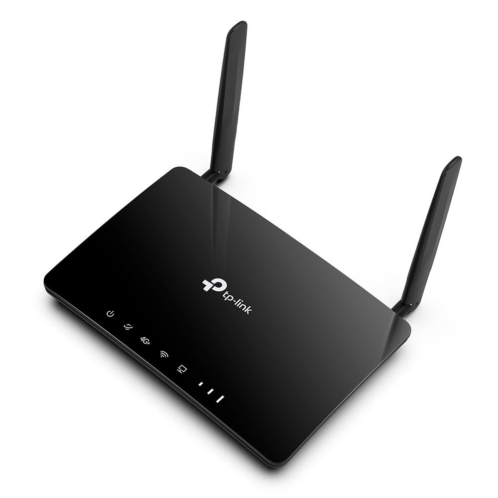 TP-LINK ROUTER 4G+ AC1200 Dual-Band CAT6 ARCHER MR500, interfata: 1× Porturi LAN/WAN 10/100/1000 Mbps, 3× Porturi LAN 10/100/1000 Mbps, 1× Slot Micro SIM, Dimensiuni: 202 × 141 × 33.6 mm, 2× Antene externe LTE detașabile, Standarde Wireless: IEEE - 2 | YEO