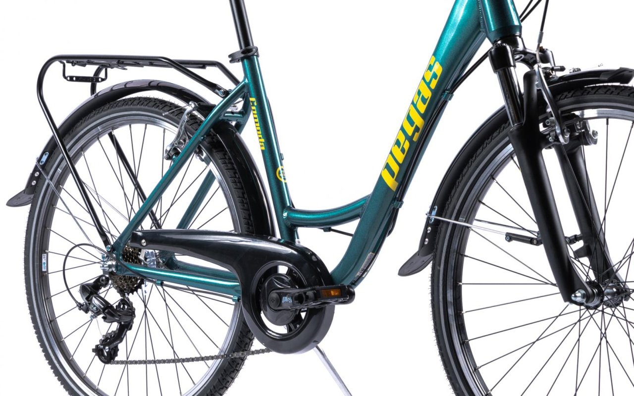 Bicicleta Oras Pegas Comoda Verde Pin ( AL) - 4 | YEO