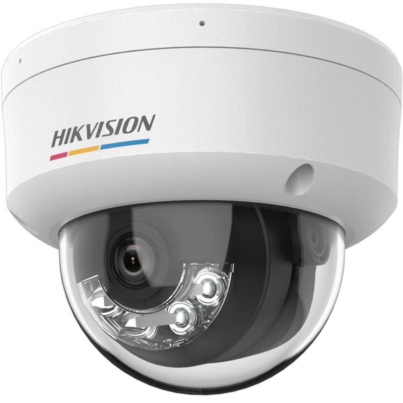 Camera de supraveghere IP Dome 4MP ColorVu with Smart Hybrid Light Hikvision DS-2CD1147G2H-LIU(4MM), lentila fixa: 4mm, iluminare min.: Color: 0.001 Lux @ (F1.0, AGC ON),B/W: 0 Lux cu IR: 30m, microfon incorporat, alarma la evenimente: Motion detection