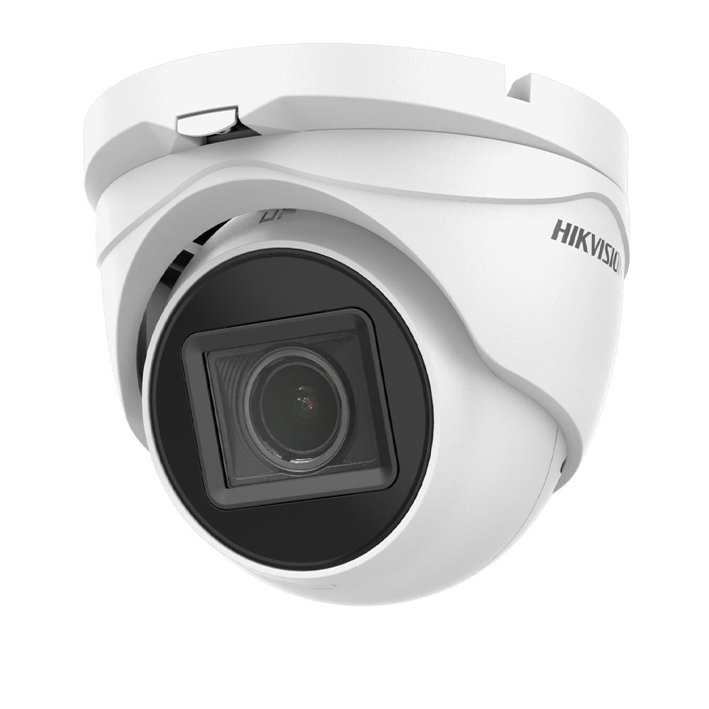 Camera supraveghere TurboHD turret Hikvision DS-2CE79H0T-IT3ZF(2.7- 13.5MM), 5MP, rezolutie 2560 × 1944 @20 fps, 4 M @ 30 fps, iluminare 0.01 Lux @ (F1.2, AGC ON), 0 Lux cu IR, lentila varifocala motorizata 2.7 mm la 13.5 mm, distanta IR 40m, Digital