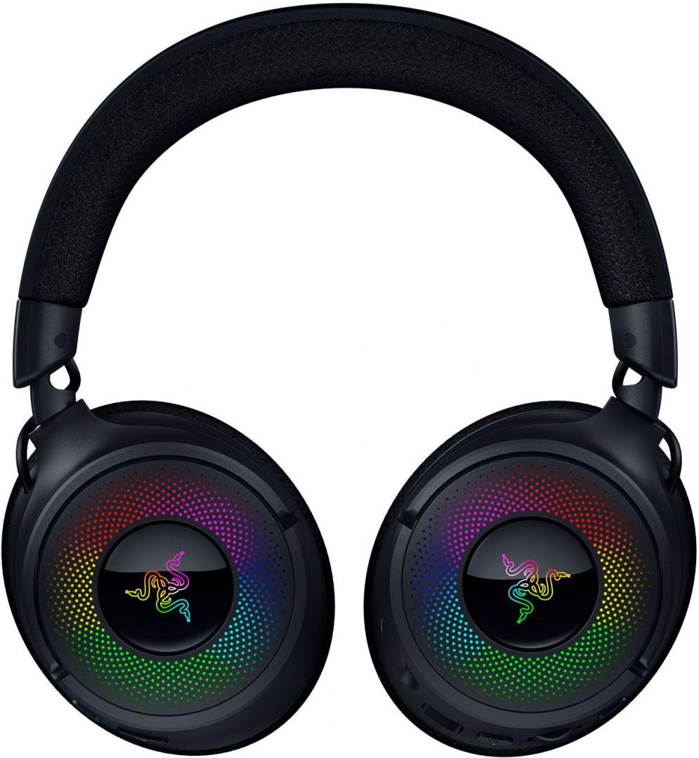 Casti Razer Kraken V4, wireless, 2.4 GHz Bluetooth, iluminare Razer Chroma™ RGB, negru - 1 | YEO