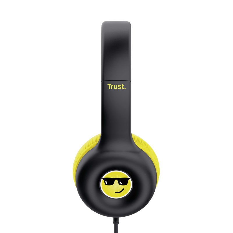 Casti Trust Nouna cu fir kids, frecventa raspuns 20 Hz - 20.000 Hz, senzitivitate 92 dB, negru - 3 | YEO