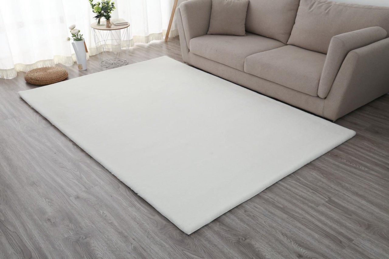 Covor Heinner Shaggy soft blanita Alb 50x90 cm