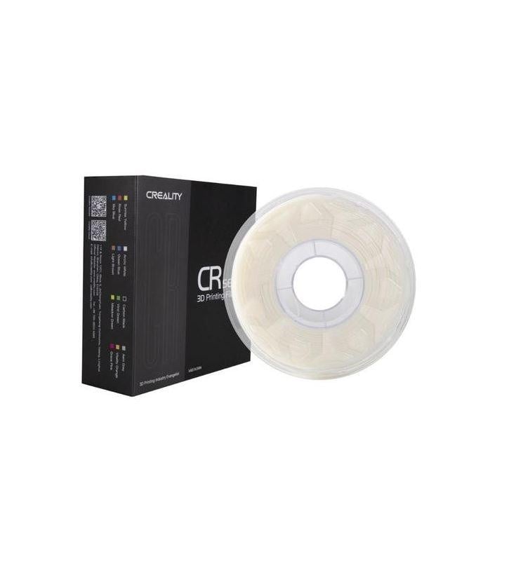 CREALITY CR-TPU 3D Printer Filament, white, Glossy, 1kg, elastic,rezistent UV, Printing temperature: 210-240, Filament diameter: 1.75mm, Size of filament wheel: Diameter 200mm, height 66mm, hole diameter 56mm. Utilizare: pana la 6 luni de la deschiderea