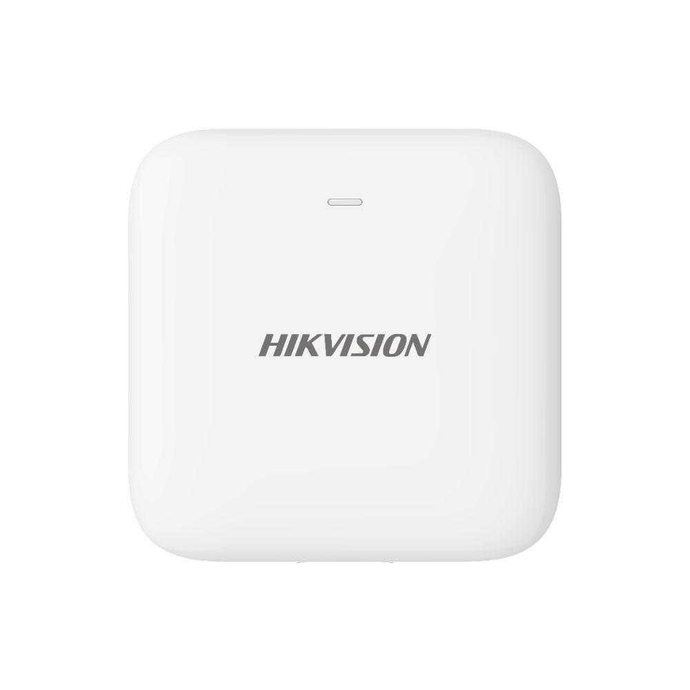 Detector de inundatie wireless AXPRO Hikvision DS-PDWL-E-WE, frecventa de operare: 868 MHz, transmisie: Tri-X Wireless, criptare: AES-128,. Distanta de comunicare: 1200 metri in camp deschis, SSI(Signal Strength Indication), complet configurabil la