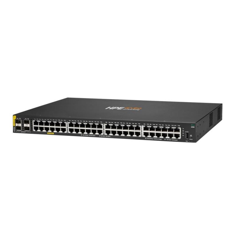 HPE Aruba Networking CX 6100 48G Class4 PoE 4SFP+ 370W Switch - 2 | YEO