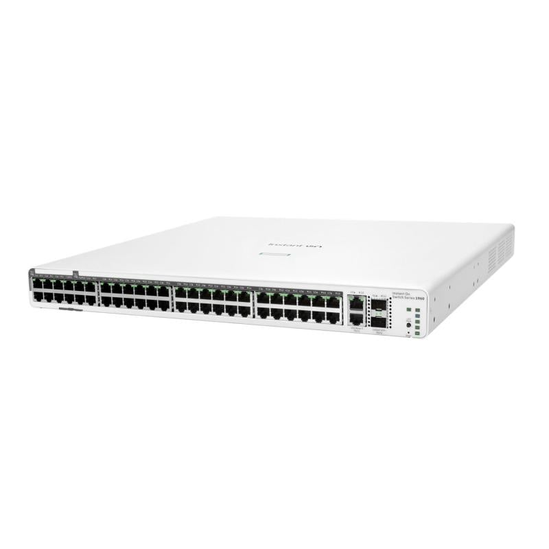 HPE Networking Instant On Switch 40p Gigabit CL4 8p Gigabit CL6 PoE 2p 10GBT 2p SFP+ 600W 1960 - 2 | YEO