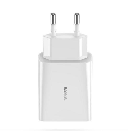 Incarcator retea Baseus Speed Mini, Quick Charge 20W, 1 x USB Type-C 5V/3.0A, alb