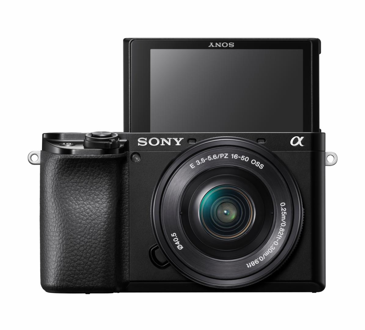 Kit SONY Alpha A6100 Mirrorless 24.2MP, ISO 32000 (Extins: 102400), 1/4000s, 4K @30fps, SD/SDHC/SDXC, Rafala 11cps, WiFi/Bluetooth, Senzor APS-C, Montura Sony E, Obiectiv 16-50mm, F3.5