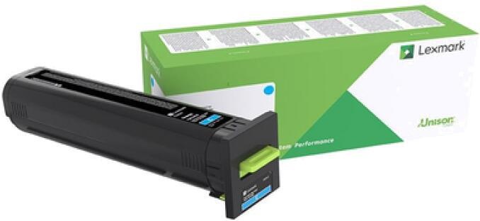 LEXMARK 72K2XCE CYAN RET PROGRAM TONER, Capacitate: 22k pagii, Compatibilitate: CS820dte, CS820dtfe, CS820de.